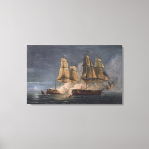Toile Capture du Thetis par l'améthyste de voie HMP,