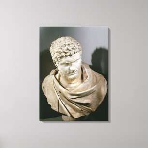 Toile Caracalla, buste cuirassé en marbre romain, 212-21