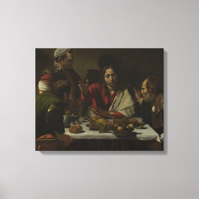 Toile Caravaggio - Souper à Emmaüs (Recto)