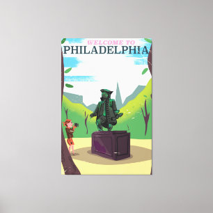 Toile Caricature de Benjamin Franklin Philadelphie