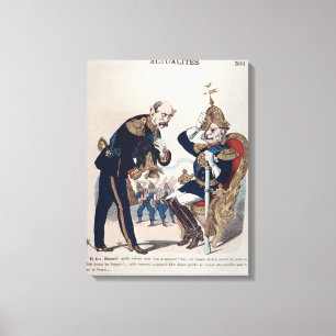 Toile caricature de Kaiser Wilhelm de la Prusse