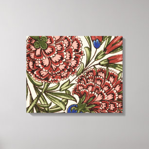 Toile Carnation Carrelage Fleur Antique Art Rustique