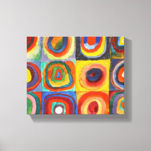 Toile Carré aux cercles concentrés par Kandinsky
