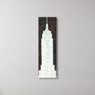 Toile Carré blanc de New York Times