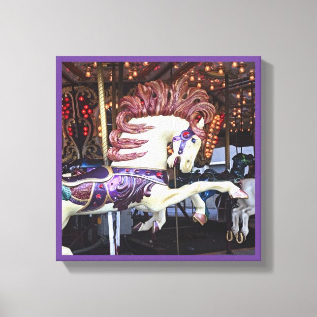 Toile Carrousel de cheval peint joyeux série 12 (Recto)