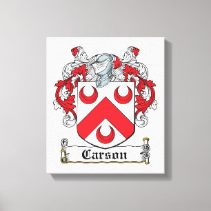 Toile Carson Family Crest
