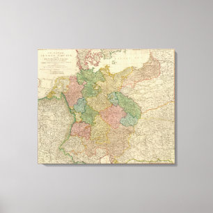 Toile Carte allemande d'empire