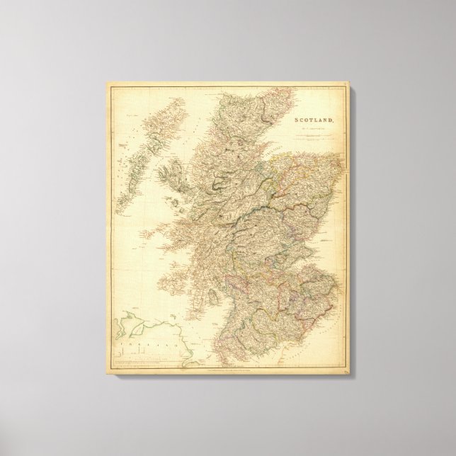 Toile Carte Angleterre (Recto)
