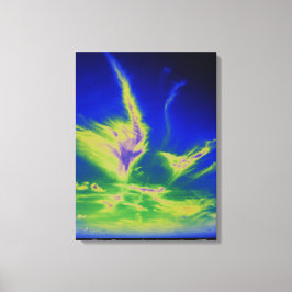 Toile Carte Cirrus nuage imprimé acrylique