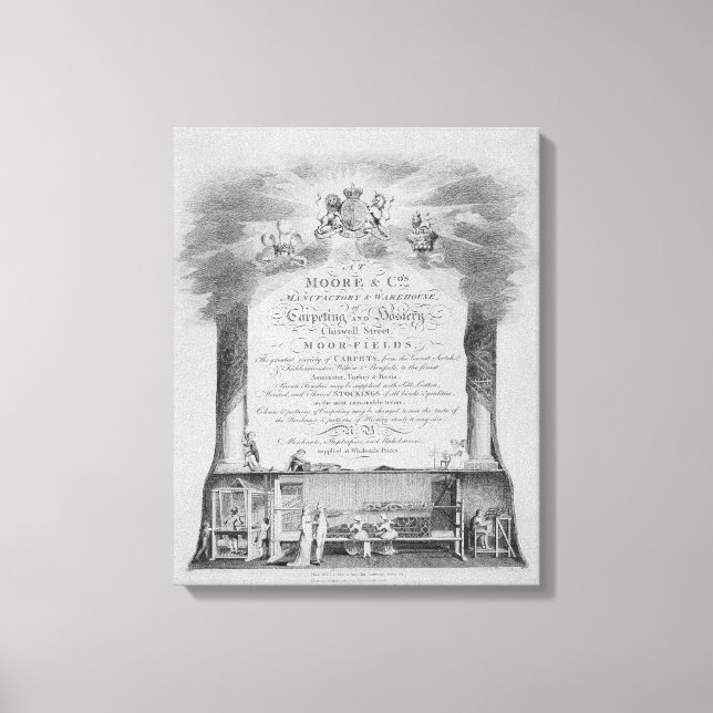 Toile Carte commerciale Moore & Co. (Recto)