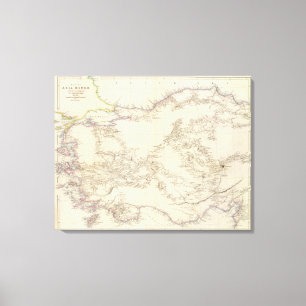 Toile Carte d'Asie mineure