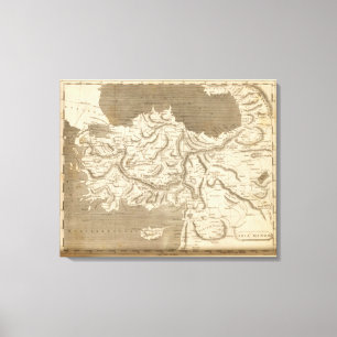 Toile Carte d'Asie mineure par Arrowsmith