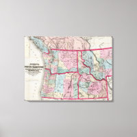 Carte de Bancroft de Oregon, Washington, Idaho