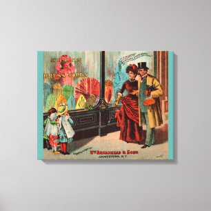 Toile carte de commerce William Broadhead & Sons habille