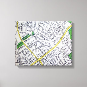 Toile Carte de cru de LOUISVILLE, KY