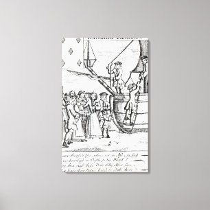 Toile Carte de jeu dépeignant l'arrivée d'immigrés