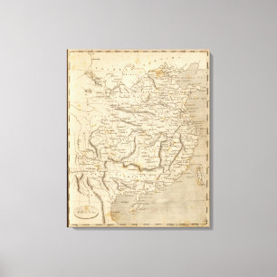 Toile Carte de la Chine par Arrowsmith