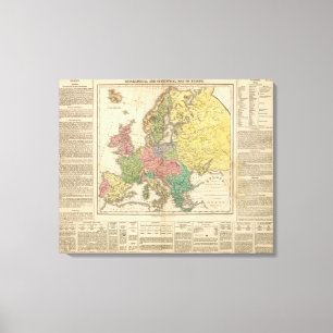 Toile Carte de l'Atlas religieux en Europe