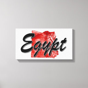 Toile Carte de l'Égypte