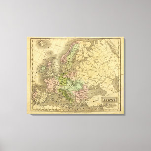 Toile Carte de l'Europe Olney