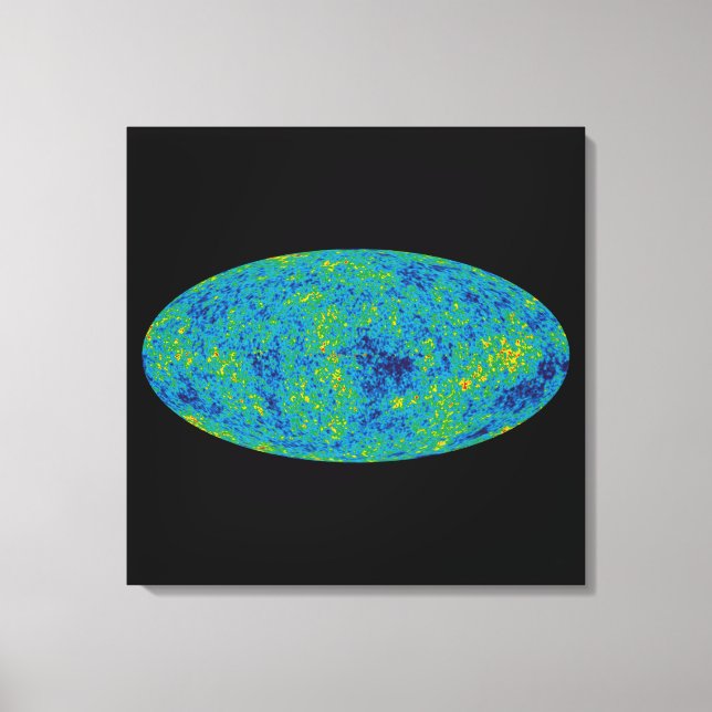 Toile Carte de l'univers de la sonde à micro-ondes WMAP (Recto)