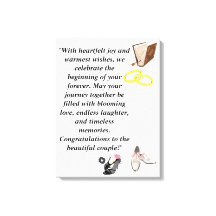 Carte de mariage élégante – Talons noirs chic avec