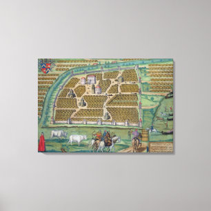 Toile Carte de Moscou