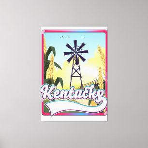 Toile Carte de voyage de l'île Bathurst Canada