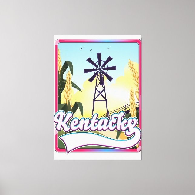 Toile Carte de voyage de l'île Bathurst Canada (Recto)