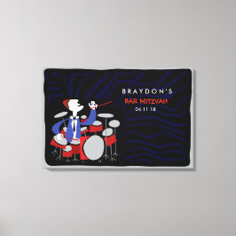 Toile Carte d'entrée Bar Mitzvah Mitzvah