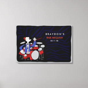 Toile Carte d'entrée Bar Mitzvah Mitzvah