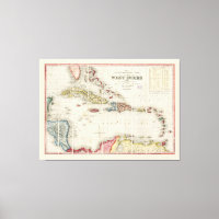 Carte des Antilles (1853)