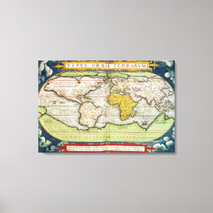 Toile Carte dressant une carte monsieur Francis Drake