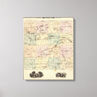 Carte du comté de Waukesha, État du Wisconsin