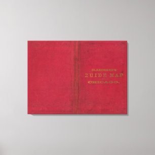 Toile Carte du guide de Blanchard de Chicago