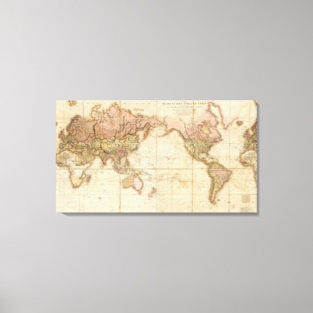 Toile Carte du monde (Recto)