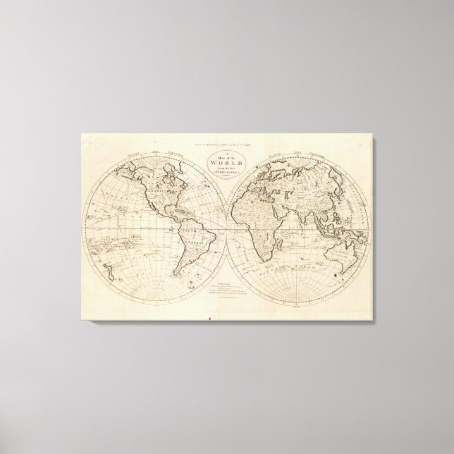 Toile Carte du monde 2 (Recto)