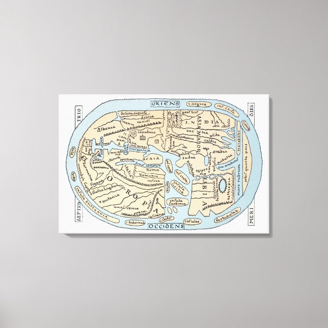TOILE CARTE DU MONDE 2E SIÈCLE (Recto)