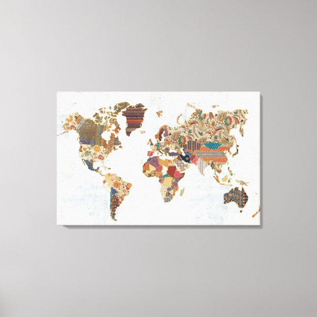 Toile Carte du monde motif (Recto)