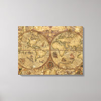 Carte du monde vintage