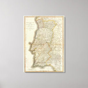 Toile Carte du Portugal