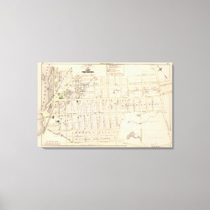 Toile Carte est de Providence Île de Rhode