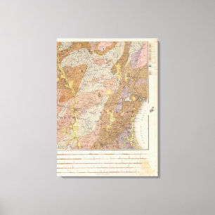 Toile Carte géologique du New Hampshire 4