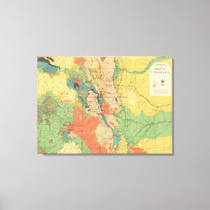 Toile Carte géologique générale du Colorado