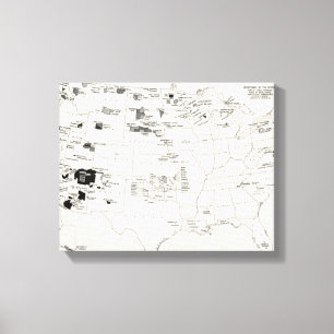 TOILE CARTE : INDIENS AMÉRICAINS 2