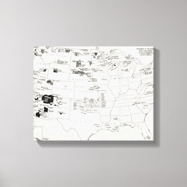 TOILE CARTE : INDIENS AMÉRICAINS 2 (Recto)