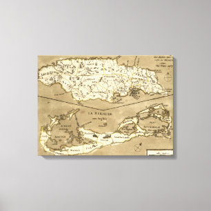 TOILE CARTE : JAMAICA, 1767