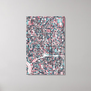 Toile Carte Kyoto Japon