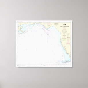 Toile Carte marine de Key West to the Mississippi River