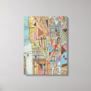 Toile Carte moderne de New York I 3